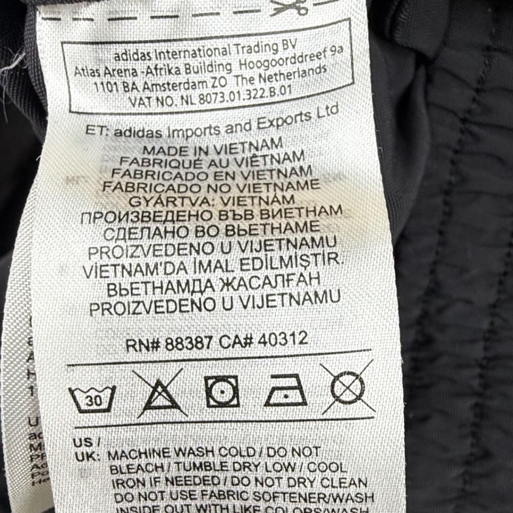 Adidas Trefoil Mens Large Yellow Blk Colorblock Windbreaker Jacket retro -spots - Picture 7 of 11